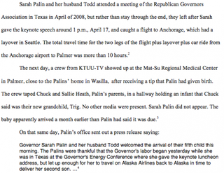 Illustration for article titled Did Sarah Palin Carry Out the Biggest Hoax in American Political History?